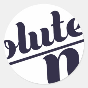 Absolut nicht runder aufkleber