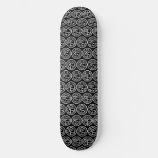 Absolüt Nürv Schwarz und Weiß Skateboard