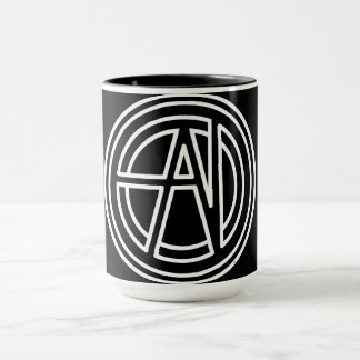 Absolüt Nürv Schwarz und Weiß Tasse