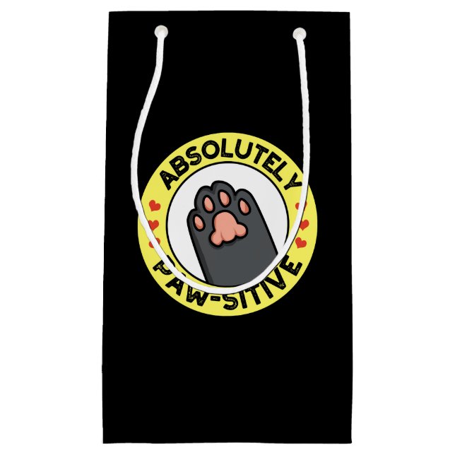 Absolut pawsiv Funny Pad Dark BG Kleine Geschenktüte (Vorderseite)