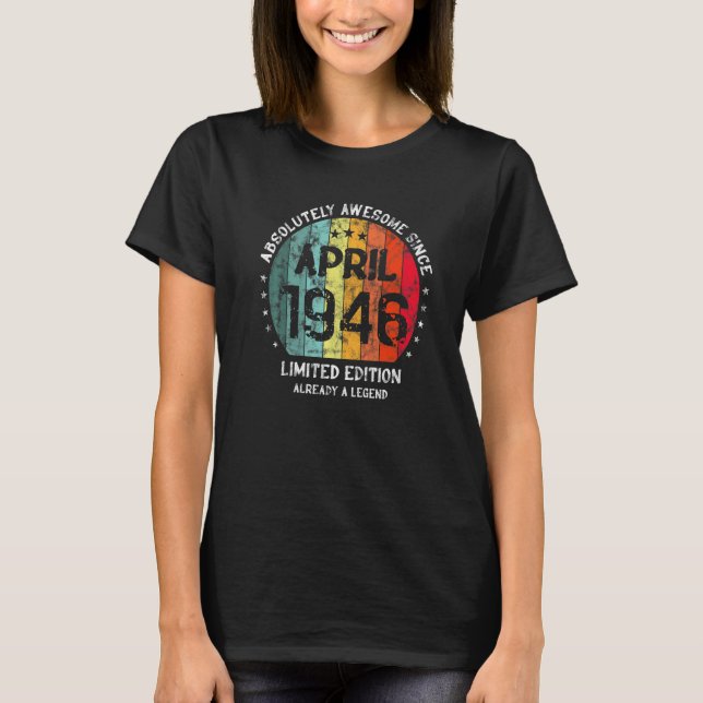 Absolut Phantastisch seit April 1946 T-Shirt (Vorderseite)