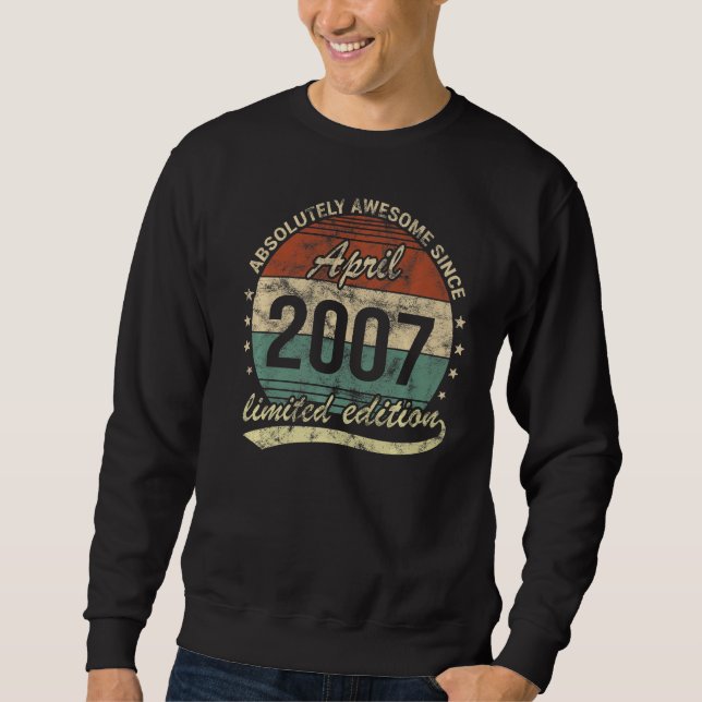 Absolut Phantastisch seit April 2007 Sweatshirt (Vorderseite)