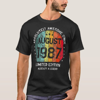 Absolut Phantastisch seit August 1987 Mann Frau Bi T-Shirt