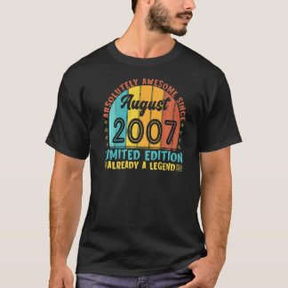 Absolut Phantastisch seit August 2007 Boy Girl Bir T-Shirt