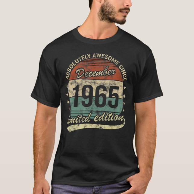 Absolut Phantastisch seit Dezember 1965 Mann Frau  T-Shirt (Vorderseite)