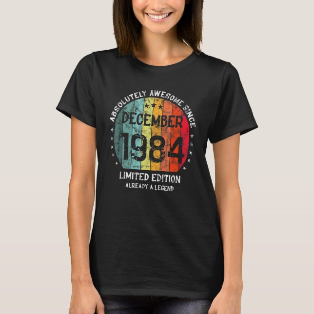 Absolut Phantastisch seit Dezember 1984 Mann Frau  T-Shirt (Vorderseite)