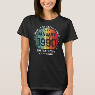 Absolut Phantastisch seit Januar 1990 Mann Frau Bi T-Shirt
