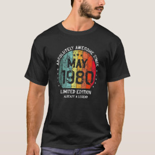 Absolut Phantastisch seit Mai 1980 Mann Frau Birth T-Shirt