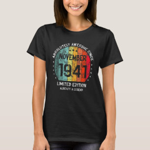 Absolut Phantastisch seit November 1941 Mann Frau  T-Shirt