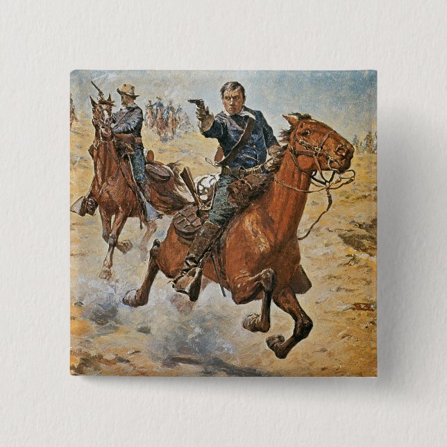 Absolut Sure: ein US-Kavallerie-Soldat in den Button (Vorderseite)