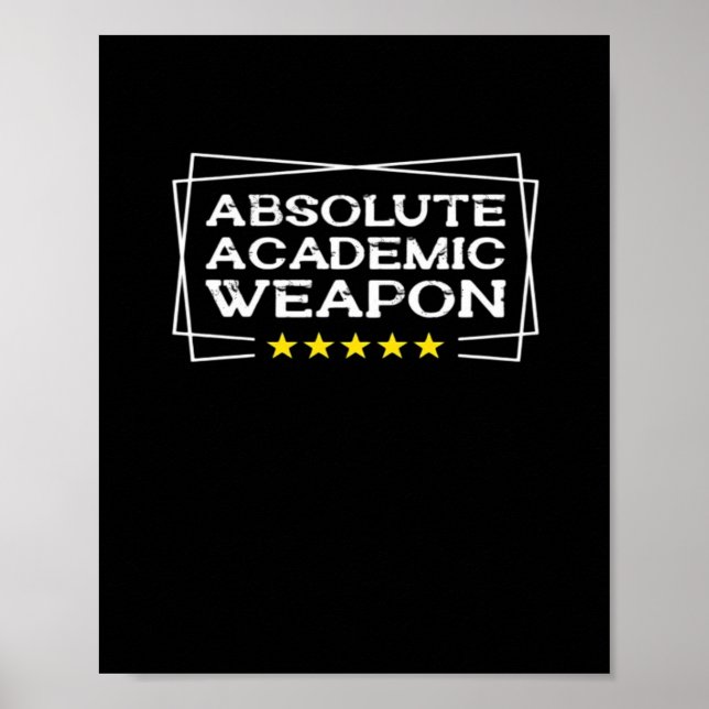 Absolute akademische Waffe Klassische Pille Poster (Vorne)