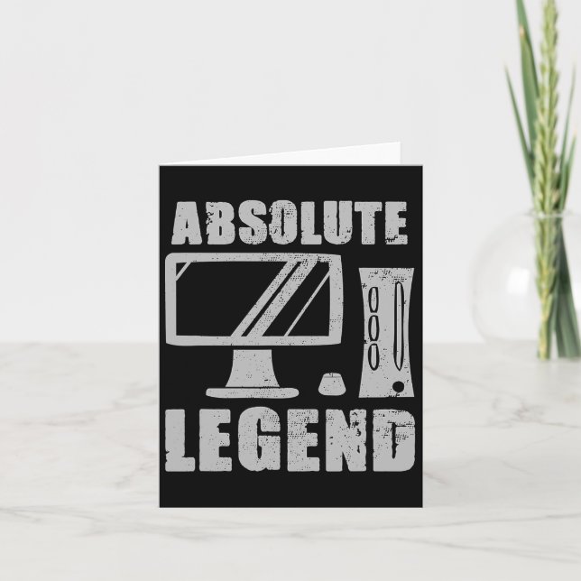 Absolute Legend Funny Video Game Player Quote PC G Karte (Vorderseite)
