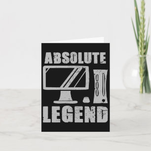 Absolute Legend Funny Video Game Player Quote PC G Karte