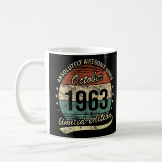 Absolutely Awesome Since October 1963 Man Woman Bi Kaffeetasse