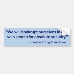 Absoluter Sicherheit Ike Autoaufkleber