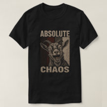 Absolutes Chaos Schreiender Ziegen Lustiger Retro-