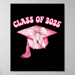 Absolvent 2025 Rosa Coquette-Schirmmütze Cl von 20 Poster