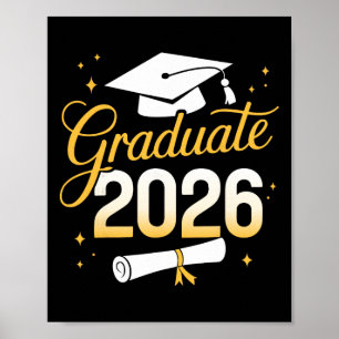 Absolvent 2026 Für Abiturientenklasse 2026 Abschlu Poster