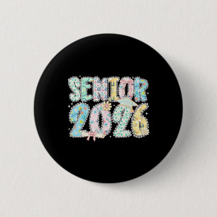 Absolvent 2026 Spitze Kokette Florale Pastell-Absc Button
