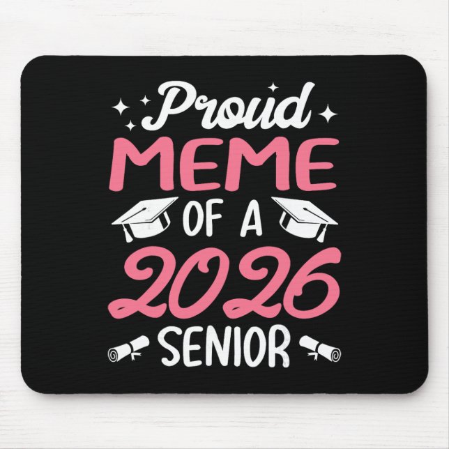 Absolvent 2026 Stolz Meme eines Absolventen von 20 Mousepad (Vorne)