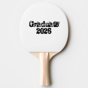 Absolvent 2026 Trendiger cooler Text Hoodie Tischtennis Schläger