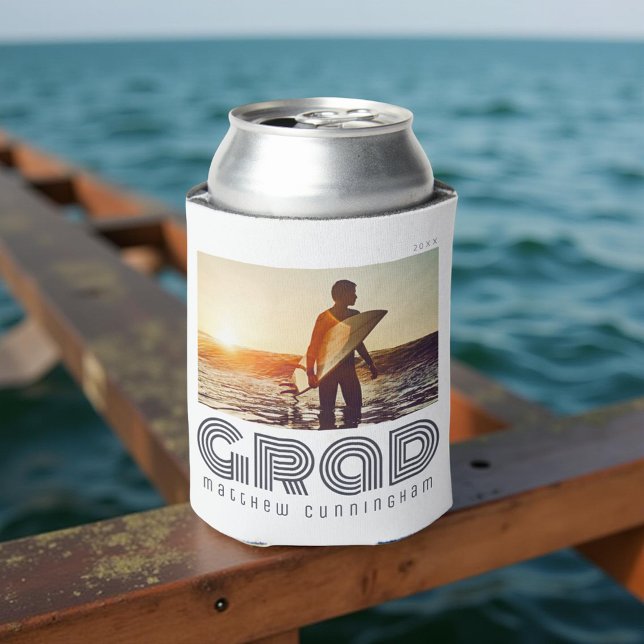 Absolvent 20XX Retro Cool einfaches Jahr Dosenkühler (Von Creator hochgeladen)