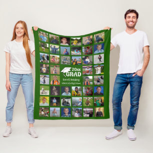 Absolvent 44 FotoCollage Name und Fleece der Sch