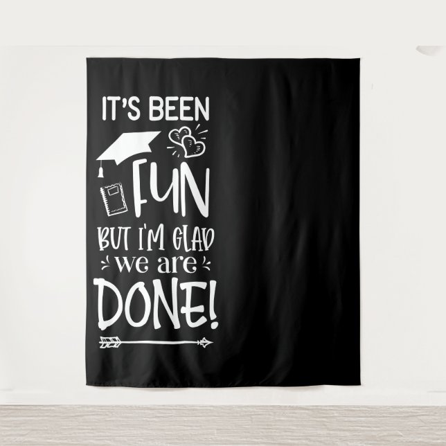 Absolvent | Been Glad's Done Background Wandteppich (Vorderseite)