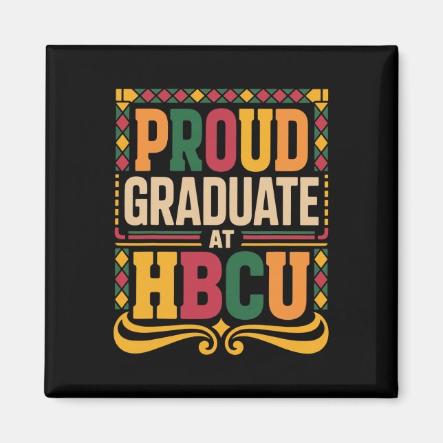 Absolvent Bei Hbcu Juneteenth Schule Historischer  Magnet (Vorne)