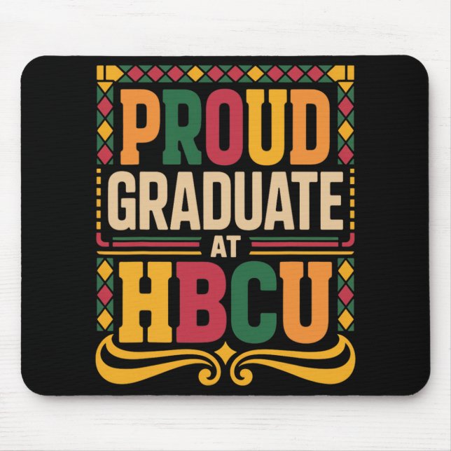 Absolvent Bei Hbcu Juneteenth Schule Historischer  Mousepad (Vorne)