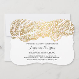 Absolvent | Bohemisches Mandala-Muster Einladung