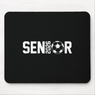 Absolvent Cl of 2026 Senior Soccer Player Graduati Mousepad