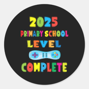 Absolvent der 6. Klasse der Grundschule 2025 - Gam Runder Aufkleber