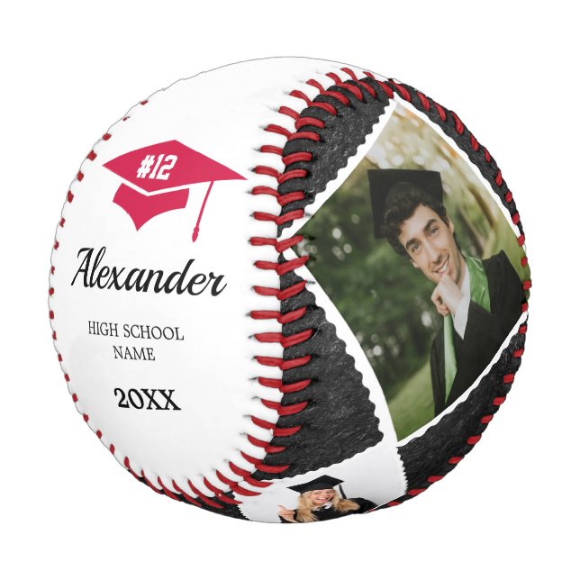 Absolvent der Hochschule für Baseballspieler Baseball (Schrägansicht)