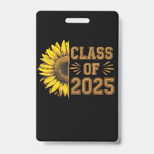 Absolvent der Klasse 2025 Sonnenblume Abschlussfei Ausweis