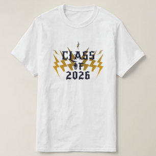 Absolvent der Klasse 2026 Cool Lightning Rocker We T-Shirt