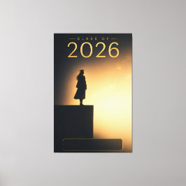 Absolvent der Klasse 2026 Future Horizon Design Leinwanddruck