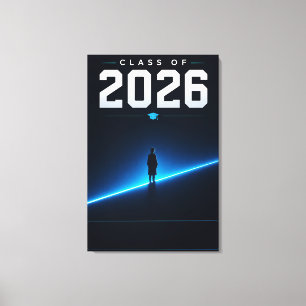 Absolvent der Klasse 2026 Personalisiertes Namensg Leinwanddruck