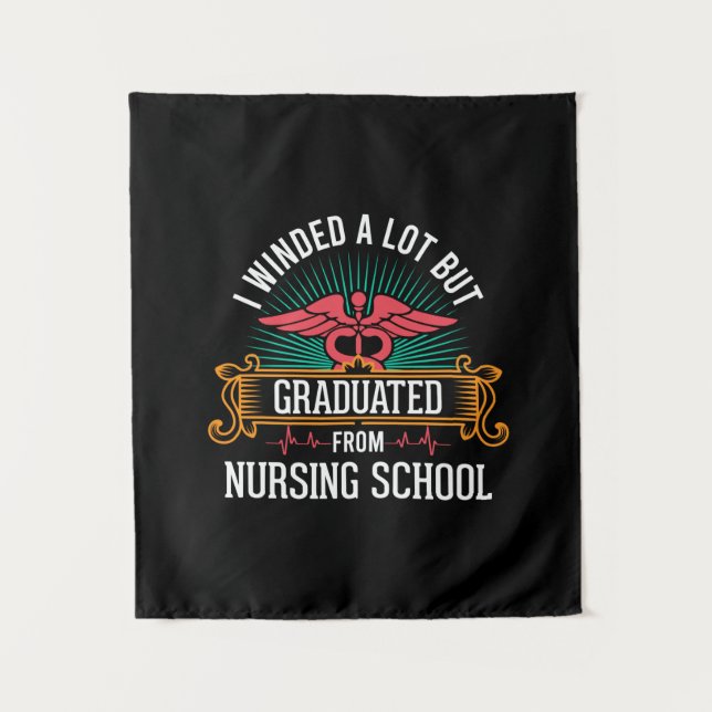 Absolvent der Krankenpflegerschule Wandteppich (Vorderseite)