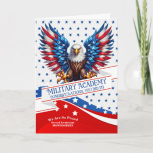 Absolvent der Militärakademie Amerikanischer Adler Karte