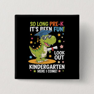 Absolvent der Vorklasse Kindergarten Dinosaurier T Button