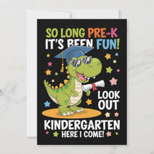 Absolvent der Vorklasse Kindergarten Dinosaurier T Einladung