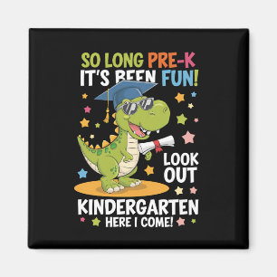 Absolvent der Vorklasse Kindergarten Dinosaurier T Magnet