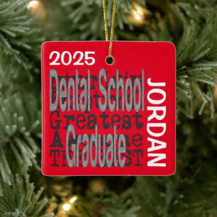 Absolvent der Zahnmedizin Außerordentlich CUSTOM Keramikornament