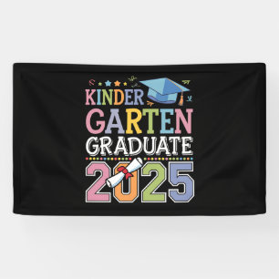 Absolvent des Kindergartens 2025 Abschluss Schule Banner