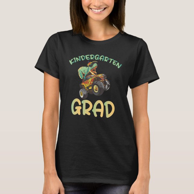 Absolvent des Kindergartens Dinosaurier T-Shirt (Vorderseite)