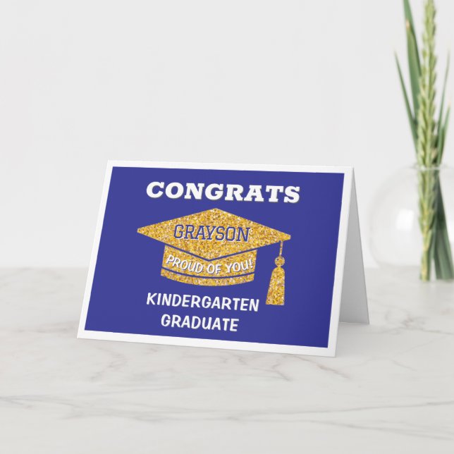 Absolvent des Kindergartens Gratulation Karte (Vorderseite)