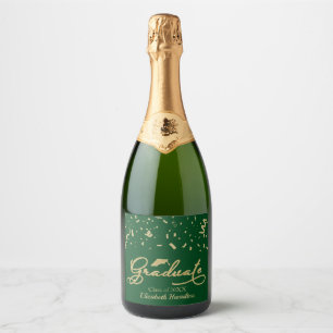 Absolvent Goldfolie Abschlussfeier Grün