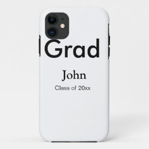 Absolvent Junge Name Gratulation Datum Jahr Text Case-Mate iPhone Hülle