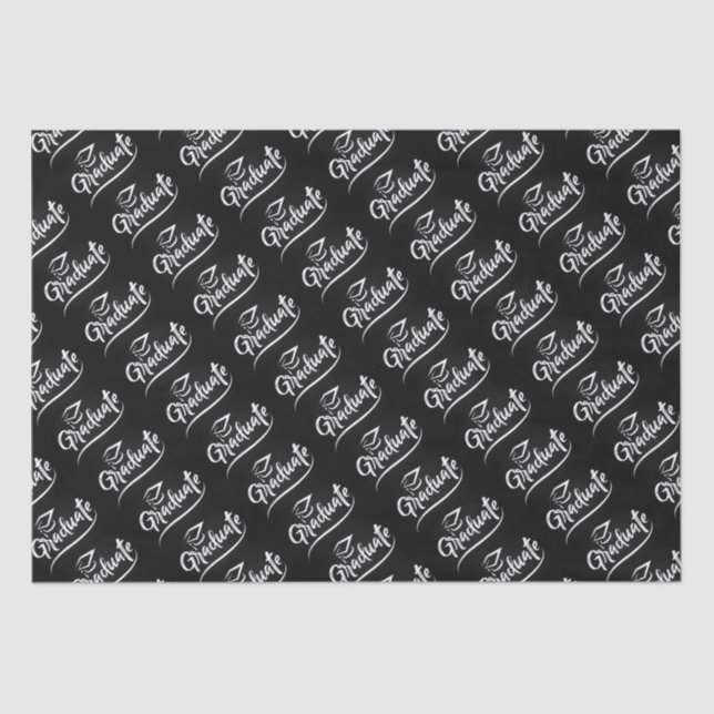 Absolvent mit GraduiertenCap Seidenpapier (Vorderseite)